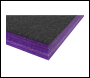 Sealey SF50P Easy Peel Shadow Foam® 1200 x 550 x 50mm - Purple/Black