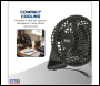 Sealey SFF04 4 inch  Small Mini Desk Fan 230V