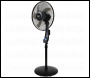 Sealey SFF16Q Quiet High Performance Oscillating Pedestal Fan 16 inch 