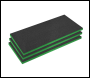 Sealey SFPK50G Easy Peel Shadow Foam® 1200 x 550 x 50mm, Green/Black - Pack of 3