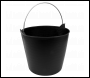 Sealey SFT26H Heavy-Duty Flexi Tub 26L with Metal Handle - Black