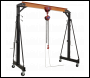 Sealey SG2000KIT Portable Adjustable Gantry Crane with Geared Trolley Combo 2 Tonne