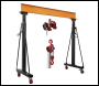 Sealey SG3000KITG Portable Adjustable Gantry Frame with Geared Trolley & Hoist Combo 3 Tonne