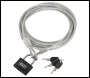 Sealey SHGCL3 Motorcycle Cable Lock 3m