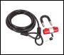 Sealey SHGCL5 Motorcycle Cable Lock 5m
