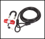 Sealey SHGCL5 Motorcycle Cable Lock 5m