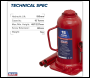 Sealey SJ15 Bottle Jack 15 Tonne