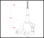 Sealey SJT2 Telescopic Bottle Jack 2 Tonne