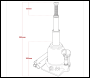 Sealey SJT4 Telescopic Bottle Jack 4 Tonne