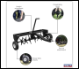 Sealey SLA48T 48 inch Tow Behind Plug Aerator