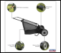 Sealey SLS26 26 inch  Walk Behind Garden Sweeper 200L Capacity