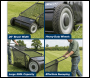 Sealey SLS26 26 inch  Walk Behind Garden Sweeper 200L Capacity