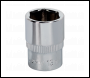 Sealey SP1413 WallDrive® Socket 13mm 1/4 inch Sq Drive Fully Polished