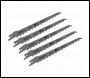 Sealey SRBR617K Reciprocating Saw Blade for Pruning & Coarse Wood 150mm 3tpi - Pack of 5