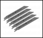Sealey SRBR622HF Reciprocating Saw Blade Wood & Plastics 150mm 10tpi - Pack of 5