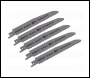 Sealey SRBRB611F Multipurpose Reciprocating Saw Blade 150mm 5-8tpi - Pack of 5