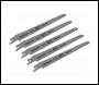 Sealey SRBS644H Reciprocating Saw Blade for Clean Wood 150mm 10tpi - Pack of 5
