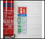 Sealey SS52P1 Worksafe® Powder Fire Extinguisher Safety Sign - Rigid Plastic