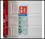 Sealey SS52P1 Worksafe® Powder Fire Extinguisher Safety Sign - Rigid Plastic