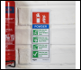 Sealey SS52V10 Worksafe® Powder Fire Extinguisher Safety Sign, Self-Adhesive Vinyl - Pack of 10