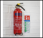 Sealey SS52V1 Worksafe® Powder Fire Extinguisher Safety Sign - Self-Adhesive Vinyl
