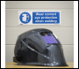 Sealey SS54P1 Worksafe® Wear Eye Protection When Welding Safety Sign - Rigid Plastic