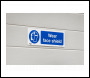 Sealey SS55P10 Worksafe® Wear Face Shield Safety Sign, Rigid Plastic - Pack of 10