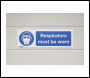 Sealey SS56P1 Worksafe® Respirators Must Be Worn Safety Sign - Rigid Plastic