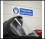 Sealey SS56V1 Mandatory Safety Sign - Respirators Must Be Worn - Self-Adhesive Vinyl