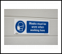 Sealey SS57P1 Worksafe® Masks Must Be Worn Safety Sign - Rigid Plastic