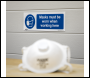 Sealey SS57P1 Worksafe® Masks Must Be Worn Safety Sign - Rigid Plastic