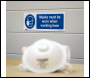 Sealey SS57V10 Mandatory Safety Sign - Masks Must Be Worn - Self-Adhesive Vinyl - Pack of 10