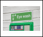 Sealey SS58P1 Worksafe® Eye Wash Safety Sign - Rigid Plastic