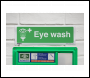 Sealey SS58V1 Worksafe® Eye Wash Safety Sign - Self-Adhesive Vinyl