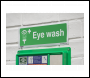 Sealey SS58V1 Worksafe® Eye Wash Safety Sign - Self-Adhesive Vinyl