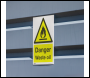 Sealey SS60P10 Worksafe® Danger Waste Oil Safety Sign, Rigid Plastic - Pack of 10