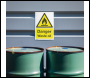Sealey SS60P10 Worksafe® Danger Waste Oil Safety Sign, Rigid Plastic - Pack of 10