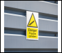 Sealey SS62P10 Worksafe® Danger Propane Cylinders Safety Sign, Rigid Plastic - Pack of 10