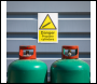 Sealey SS62P10 Worksafe® Danger Propane Cylinders Safety Sign, Rigid Plastic - Pack of 10