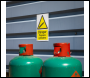 Sealey SS62P10 Worksafe® Danger Propane Cylinders Safety Sign, Rigid Plastic - Pack of 10