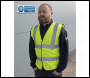 Sealey SS9V1 Worksafe® High Visibility Jackets Must Be Worn Beyond This Point Safety Sign - Self-Adhesive Vinyl