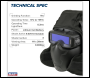 Sealey SSP102 Auto Darkening Welding Goggles Shade 9-13