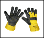Sealey SSP13/6 Worksafe® Rigger's Gloves with Hide Palm - Pack of 6 Pairs
