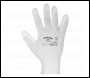 Sealey SSP50L/B120 Worksafe® White Precision Grip Gloves, Large - Box of 120 Pairs
