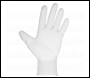 Sealey SSP50L/B120 Worksafe® White Precision Grip Gloves, Large - Box of 120 Pairs