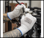 Sealey SSP50XL/6 Worksafe® White Precision Grip Gloves, X-Large - Pack of 6 Pairs