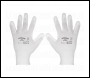 Sealey SSP50XL/6 Worksafe® White Precision Grip Gloves, X-Large - Pack of 6 Pairs