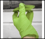 Sealey SSP54XL Diamond Grip Extra-Thick Nitrile Powder-Free Gloves, Hi-Vis Green, X-Large - Pack of 50