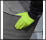 Sealey SSP54XL Diamond Grip Extra-Thick Nitrile Powder-Free Gloves, Hi-Vis Green, X-Large - Pack of 50