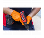 Sealey SSP56L Diamond Grip Extra-Thick Nitrile Powder-Free Gloves, Orange, Large - Pack of 50
